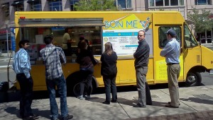 BonMe Food Truck chillin' outside the Prudential center